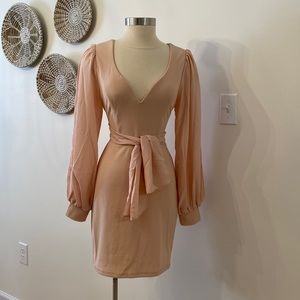 Main Strip Pale Pink Dress NWT
